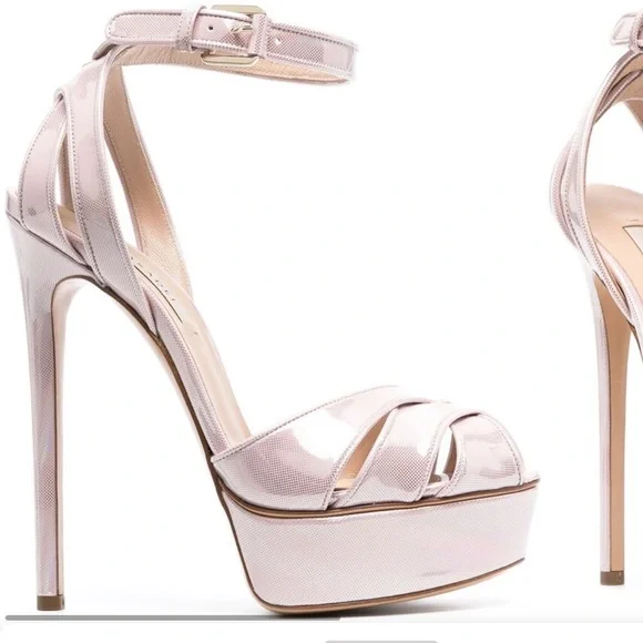 Casadei Flora Platform Sandals Size 38 - Picture 2 of 9